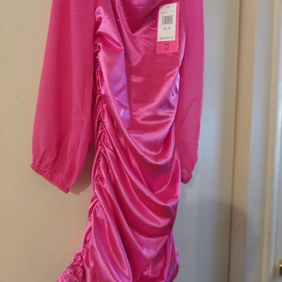 Long-Sleeve Ruched Dress by With Jules - Picture 7 of 8